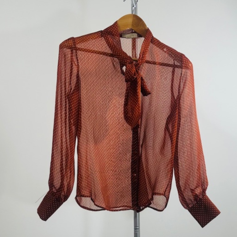 SHEER LONG SLEEVE TOP